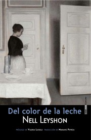 Cover of: Del color de la leche by 