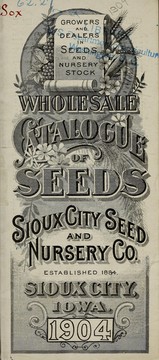 Cover of: Wholesale catalogue of seeds