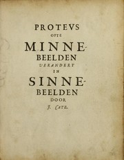 Cover of: Proteus: ofte, Minne-beelden verandert in sinne-beelden.