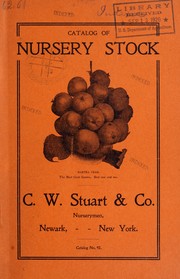 Cover of: Catalogue of nursery stock