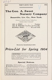Cover of: Price-list for spring 1904