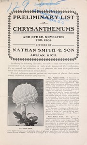 Cover of: Preliminary list of chrysanthemums and other novelties for 1904