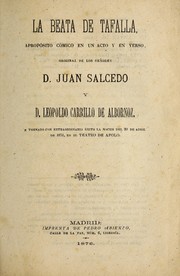 Cover of: La beata de Tafalla: apropo sito co mico en un acto y en verso