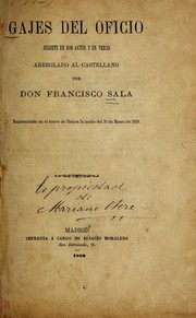 Cover of: Gajes del oficio: juguete en dos actos y en verso