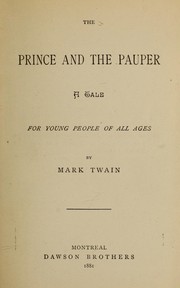 Cover of: The prince and the pauper: a tale for young people of all ages