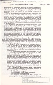 Cover of: An Act to Amend the Immigration and Nationality Act to Revise and Reform the Immigration Laws, and for other purposes