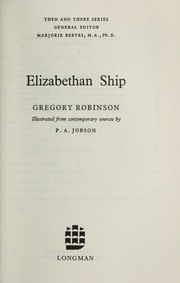 Cover of: Elizabethan ship