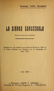 Cover of: La sin ora consechala: sainet en un acte, orichinal