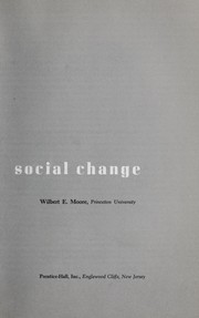 Cover of: Social change. by Wilbert Ellis Moore