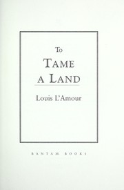 Cover of: To tame a land