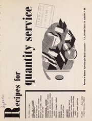 Cover of: Recipes for quantity service