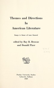 Cover of: Themes and directions in American literature by Edited by Ray B. Browne and Donald Pizer.