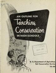Cover of: An outline for teaching conservation in high schools