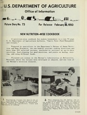 New nutrition-wise cookbook by United States Department of Agriculture. Information Office