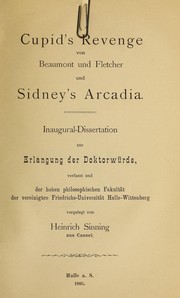 Cover of: Cupid's revenge von Beaumont und Fletcher: und Sidney's Arcadia ...