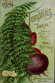 Cover of: Templin's ideal seeds, bulbs, plants, etc