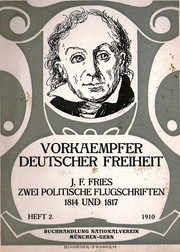 Cover of: Zwei politische Flugschriften 1814 und 1817 by 