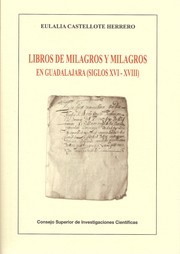 Cover of: Libros de milagros y milagros en Guadalajara (siglos XVI-XVIII)