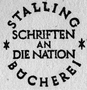 Cover of: Reihe: Schriften an die Nation by 