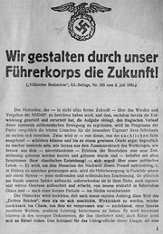 Cover of: Wir gestalten durch unser Führerkorps die Zukunft!