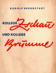 Cover of: Kollege Zschau und Kollege Brumme by 