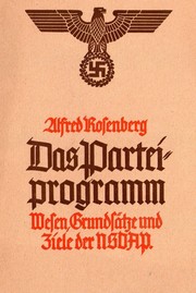 Cover of: Das Parteiprogramm: Wesen, Grundsätze und Ziele der NSDAP.