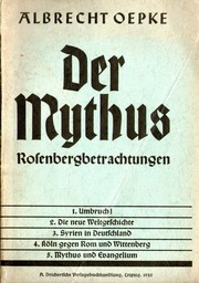 Cover of: Der Mythus by Albrecht Oepke