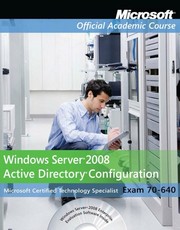 Cover of: Exam 70-640 Windows Server 2008 Active Directory Configuration by Microsoft Press