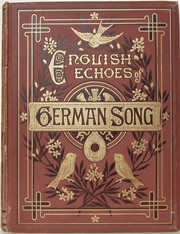 Cover of: English echoes of German song