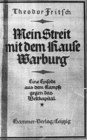 Mein Streit mit dem Hause Warburg by Theodor Fritsch