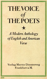 Cover of: The Voice of the Poets: A Modern Anthology of English and American Verse