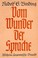 Cover of: Vom Wunder der Sprache