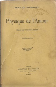 Cover of: Physique de lʹamour: Essai sur l'instinct sexuel