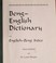 Cover of: Beng-English dictionary