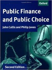 Cover of: Public finance and public choice by Cullis, John G.