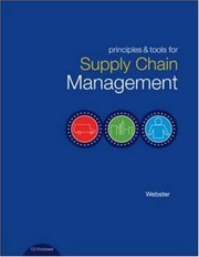 Principles & Tools for Supply Chain Management