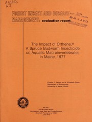 The impact of Orthene by Charles F. Rabeni