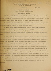 Cover of: Albert J. Loveland, Under Secretary of Agriculture | United States. Department of Agriculture. Office of Information