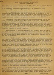 Cover of: Address ... at the annual FAO conference in Washington, D.C., on November 22, 1949
