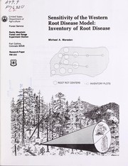 Cover of: Sensitivity of the western root disease model: inventory of root disease