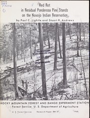 Cover of: Red rot in residual ponderosa pine stands on the Navajo Indian Reservation