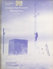 Cover of: A system that measures blowing snow