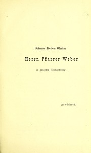 Cover of: Ueber Dermoidgeschw©ơlste der Cornea: Inaugural-Dissertation zur Erlangung der Doctorw©ơrde