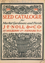 Cover of: Seed catalogue for market gardeners and florists