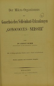 Cover of: Der Mikro-Organismus der Gonorrhoischen Schleimhaut-Erkrankungen Gonococcus-Neisser