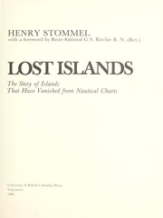 Cover of: Lost islands by Henry M. Stommel