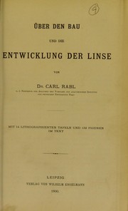 Cover of: ©ber den bau und die Entwicklung der Linse