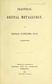 Cover of: Practical dental metallurgy