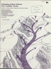 Cover of: Estimating airflow patterns over complex terrain