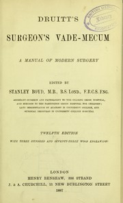 Cover of: Druitt's surgeon's vade mecum by Robert Druitt